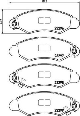 Brembo P 78 012 - Гальмівні колодки, дискові гальма autozip.com.ua