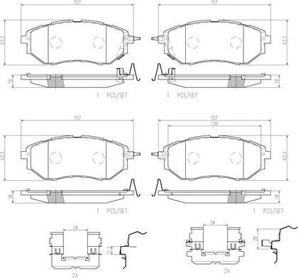 Brembo P78017N - Гальмівні колодки, дискові гальма autozip.com.ua