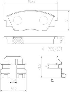 Brembo P78024N - Гальмівні колодки, дискові гальма autozip.com.ua