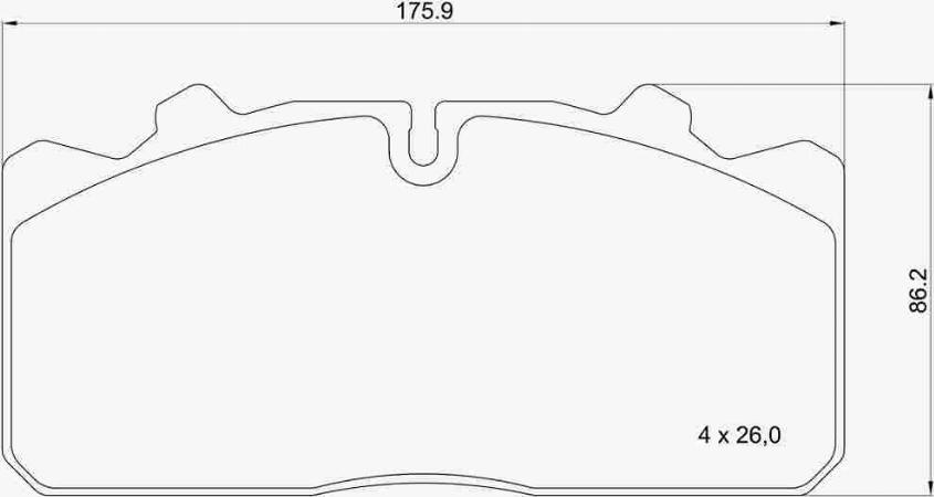 Brembo P A7 001 - Гальмівні колодки, дискові гальма autozip.com.ua