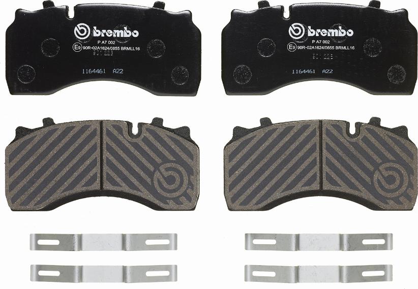 Brembo P A7 002 - Гальмівні колодки, дискові гальма autozip.com.ua