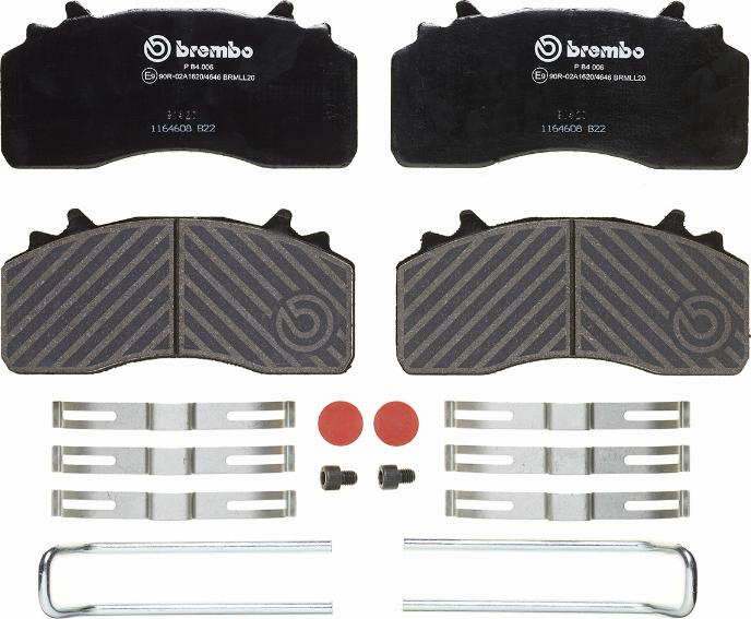 Brembo P B4 006 - Гальмівні колодки, дискові гальма autozip.com.ua