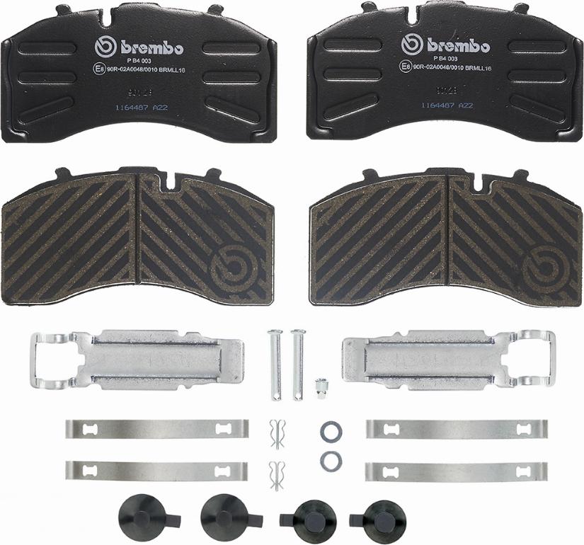 Brembo P B4 003 - Гальмівні колодки, дискові гальма autozip.com.ua