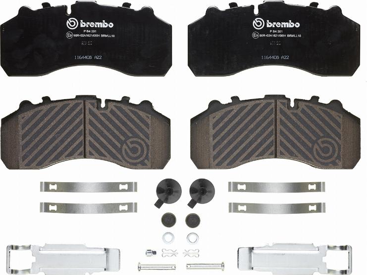 Brembo P B4 301 - Гальмівні колодки, дискові гальма autozip.com.ua