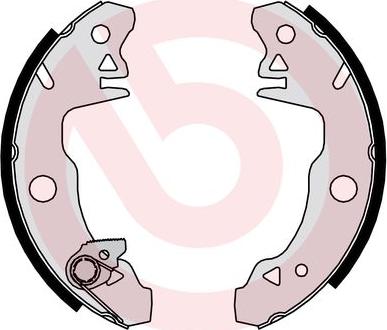 Brembo S 68 509 - Комплект гальм, барабанний механізм autozip.com.ua