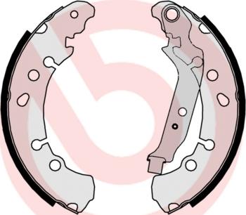 Brembo S 83 513 - Комплект гальм, барабанний механізм autozip.com.ua