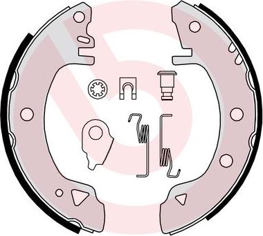 Brembo S 24 508 - Комплект гальм, барабанний механізм autozip.com.ua