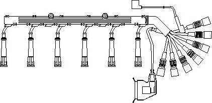BREMI 583/100 - Комплект проводів запалювання autozip.com.ua