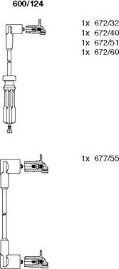 Bremi 600/124 - Комплект проводів запалювання autozip.com.ua