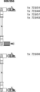 Bremi 600/356 - Комплект проводів запалювання autozip.com.ua