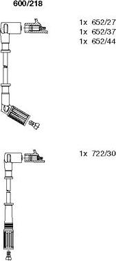 Bremi 600/218 - Комплект проводів запалювання autozip.com.ua