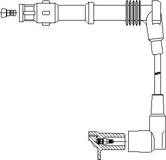 Bremi 106/25 - Провід запалювання autozip.com.ua