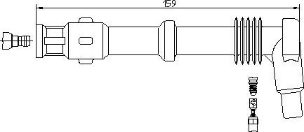 BREMI 13293/5 - Вилка, свічка запалювання autozip.com.ua