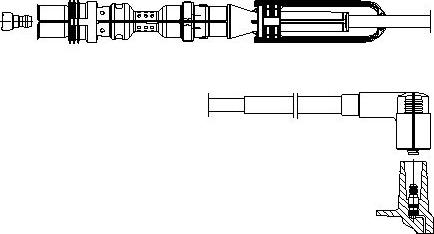BREMI 1A10E58 - Провід запалювання autozip.com.ua