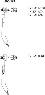 Bremi 800/179 - Комплект проводів запалювання autozip.com.ua