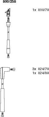 BREMI 800/258 - Комплект проводів запалювання autozip.com.ua