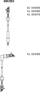 BREMI 800/252 - Комплект проводів запалювання autozip.com.ua