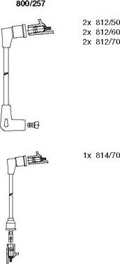 Bremi 800/257 - Комплект проводів запалювання autozip.com.ua