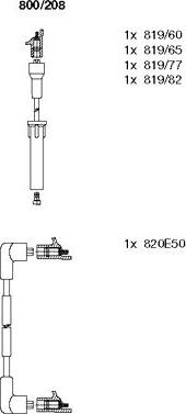 BREMI 800/208 - Комплект проводів запалювання autozip.com.ua