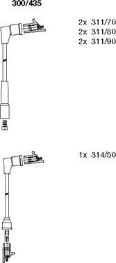 Bremi 300/435 - Комплект проводів запалювання autozip.com.ua