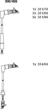 Bremi 300/438 - Комплект проводів запалювання autozip.com.ua