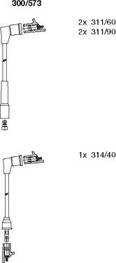 BREMI 300/573 - Комплект проводів запалювання autozip.com.ua