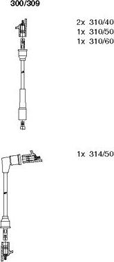 Bremi 300/309 - Комплект проводів запалювання autozip.com.ua