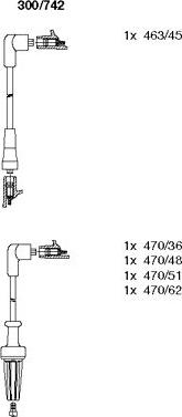 Bremi 300/742 - Комплект проводів запалювання autozip.com.ua