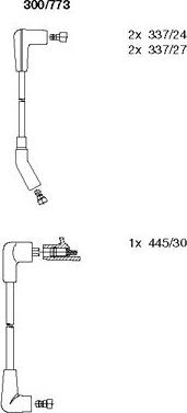 BREMI 300/773 - Комплект проводів запалювання autozip.com.ua