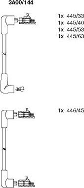 BREMI 3A00/144 - Комплект проводів запалювання autozip.com.ua