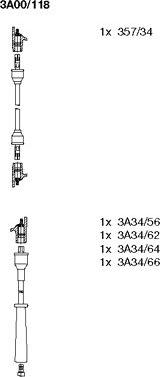 Bremi 3A00/118 - Комплект проводів запалювання autozip.com.ua