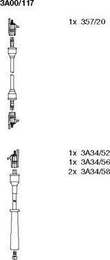 Bremi 3A00/117 - Комплект проводів запалювання autozip.com.ua