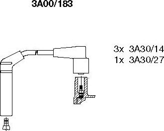 Bremi 3A00/183 - Комплект проводів запалювання autozip.com.ua