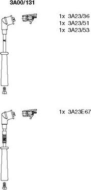 Bremi 3A00/131 - Комплект проводів запалювання autozip.com.ua