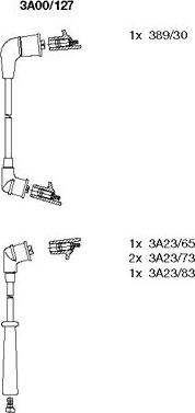 Bremi 3A00/127 - Комплект проводів запалювання autozip.com.ua