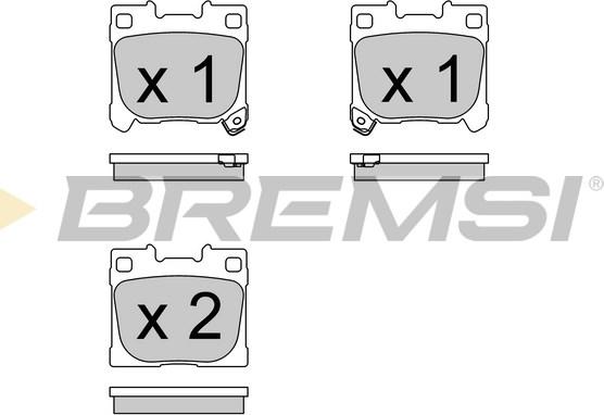 Bremsi BP4046 - Гальмівні колодки, дискові гальма autozip.com.ua