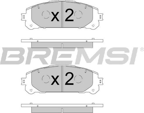 Bremsi BP3908 - Гальмівні колодки, дискові гальма autozip.com.ua