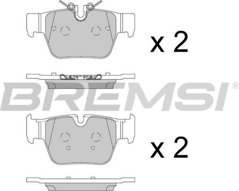 Bremsi BP3903 - Гальмівні колодки, дискові гальма autozip.com.ua
