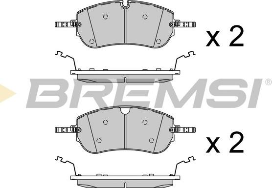 Bremsi BP3939 - Гальмівні колодки, дискові гальма autozip.com.ua