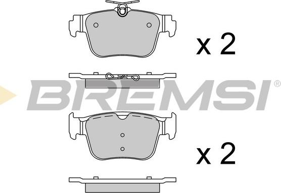 Bremsi BP3925 - Гальмівні колодки, дискові гальма autozip.com.ua