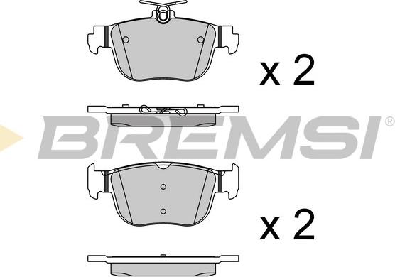 Bremsi BP3921 - Гальмівні колодки, дискові гальма autozip.com.ua
