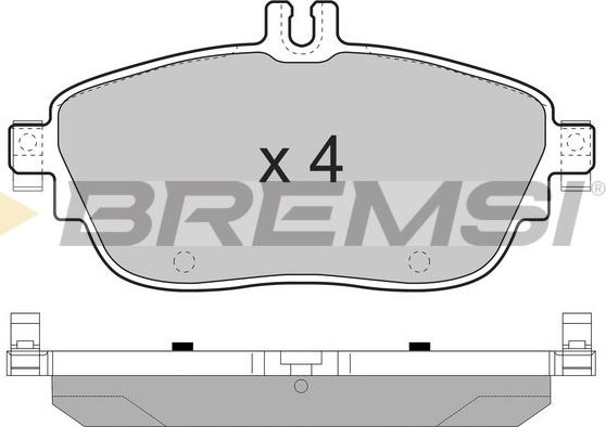 Bremsi BP3496 - Гальмівні колодки, дискові гальма autozip.com.ua