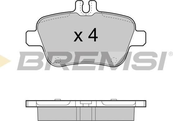 Bremsi BP3469 - Гальмівні колодки, дискові гальма autozip.com.ua