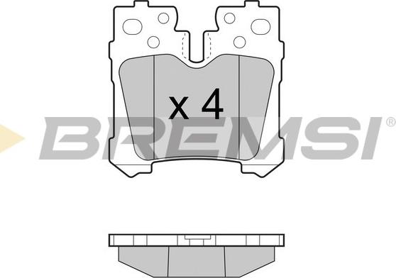 Bremsi BP3463 - Гальмівні колодки, дискові гальма autozip.com.ua