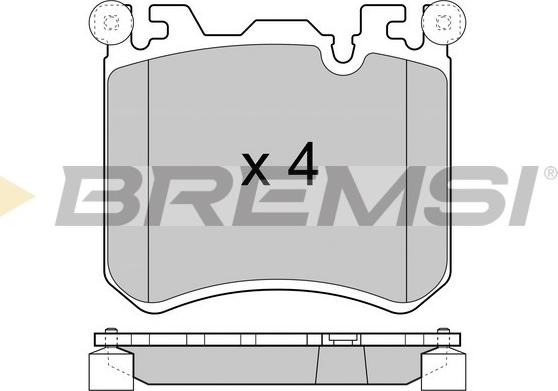 Bremsi BP3419 - Гальмівні колодки, дискові гальма autozip.com.ua