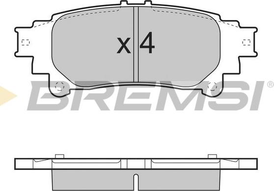 Bremsi BP3534 - Гальмівні колодки, дискові гальма autozip.com.ua