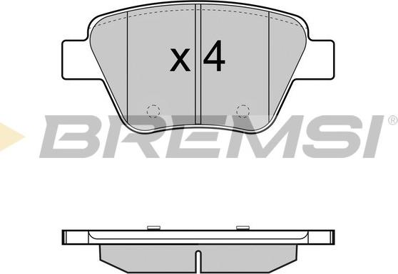 BENDIX 510719B - Гальмівні колодки, дискові гальма autozip.com.ua