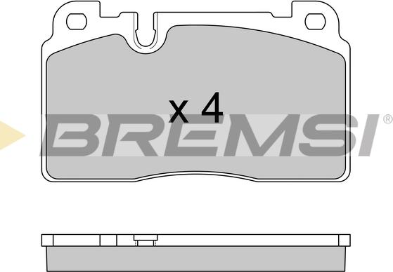 Bremsi BP3592 - Гальмівні колодки, дискові гальма autozip.com.ua