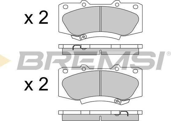 Bremsi BP3549 - Гальмівні колодки, дискові гальма autozip.com.ua