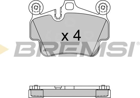 Bremsi BP3564 - Гальмівні колодки, дискові гальма autozip.com.ua